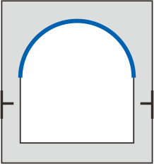 Semicircle type panoramic elevator